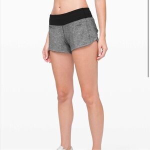 Women's Black and Gray Shorts